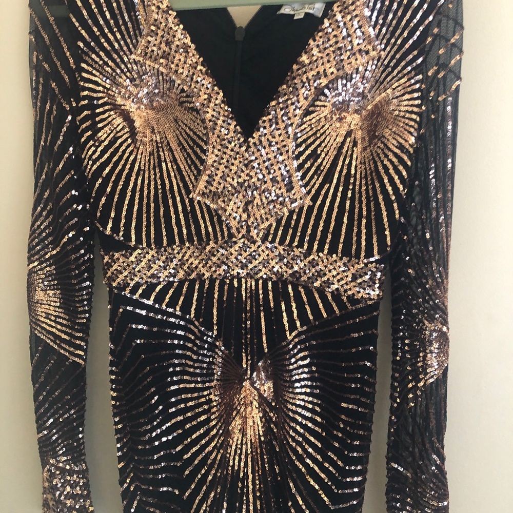 Sequenced evening gown